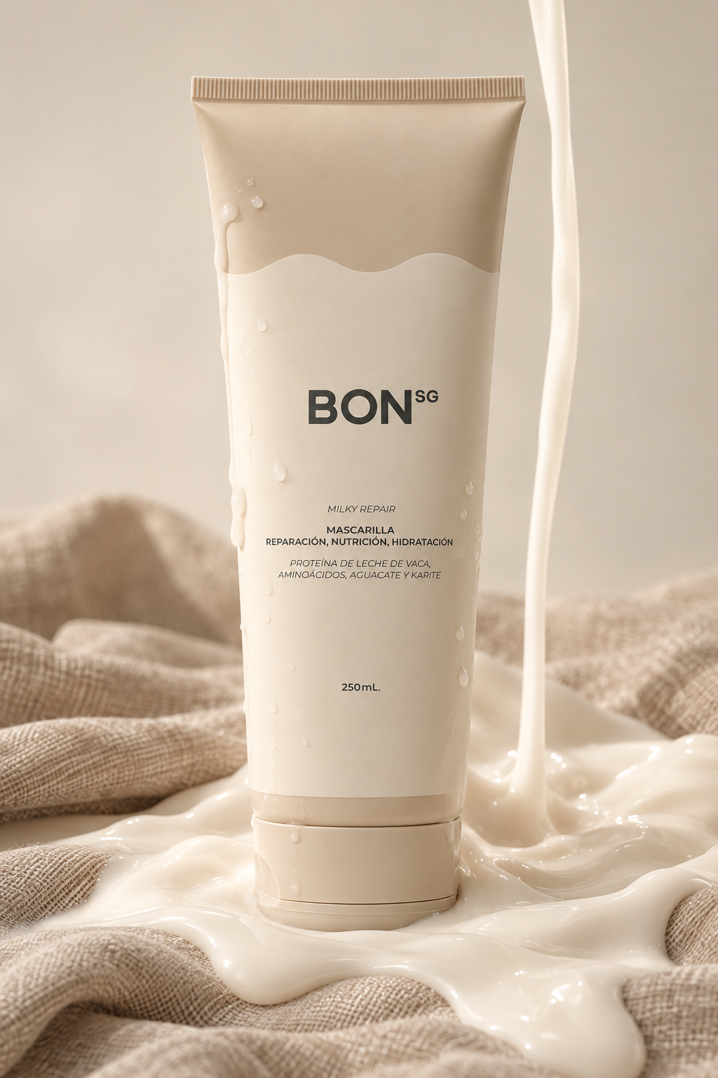 Mascarilla Milky Repair con proteína de leche de vaca