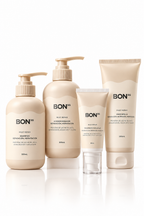 Rutina completa Milky Repair de BON: shampoo, acondicionador, mascarilla y termoprotector