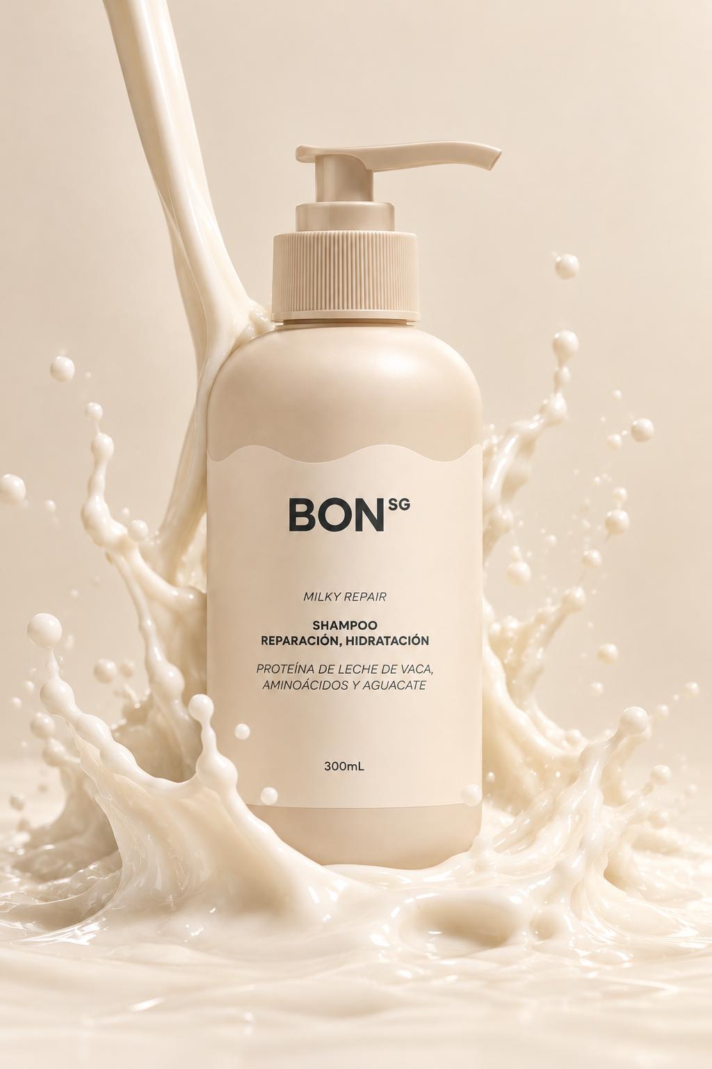Shampoo Milky Repair con proteína de leche de vaca