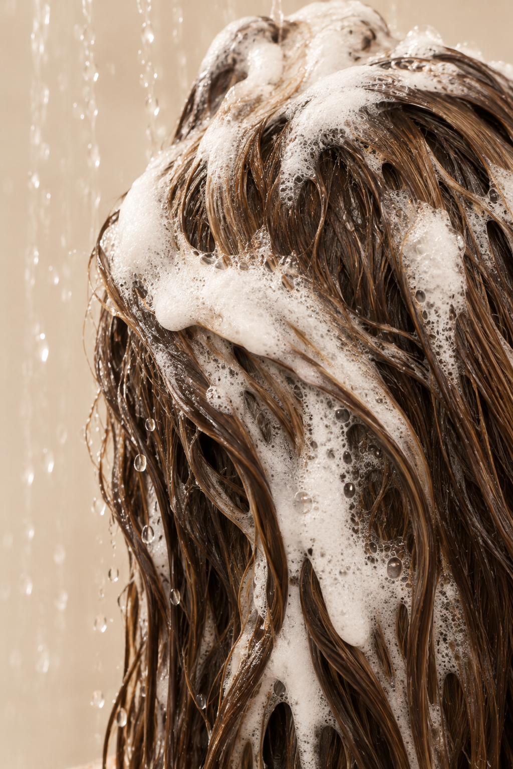 Shampoo Milky Repair en el pelo