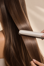 Pelo planchado con Termoprotector Milky Repair